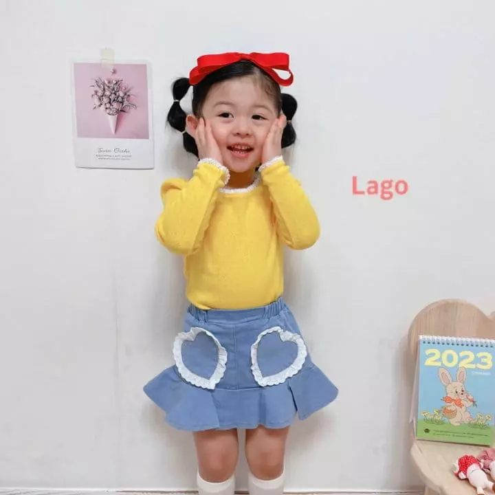 Lago - Korean Children Fashion - #kidsshorts - Cellin Lace Tee - 11