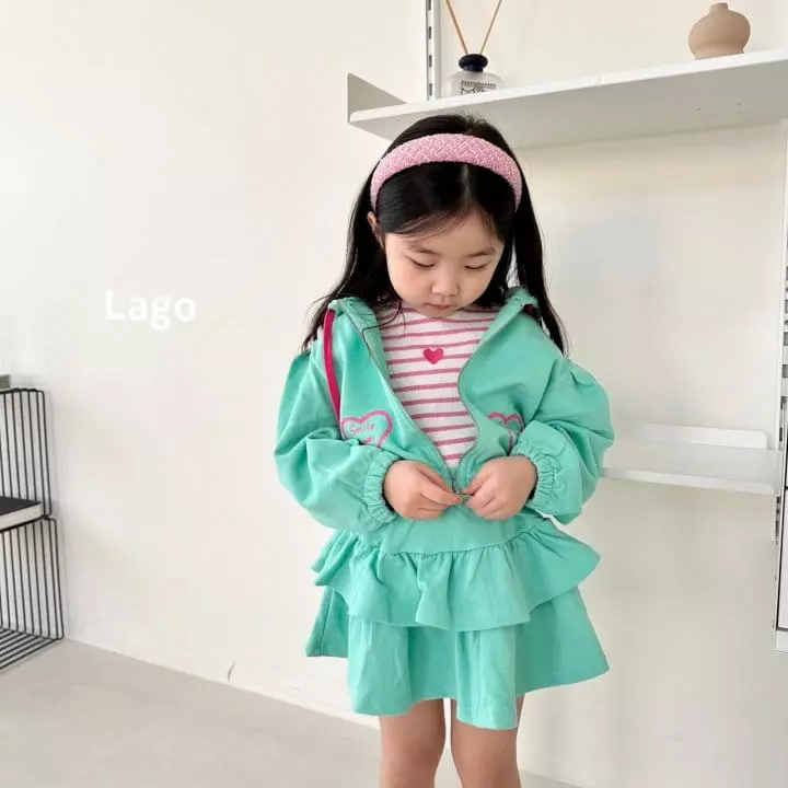 Lago - Korean Children Fashion - #kidsstore - Heart Stripes Tee - 6
