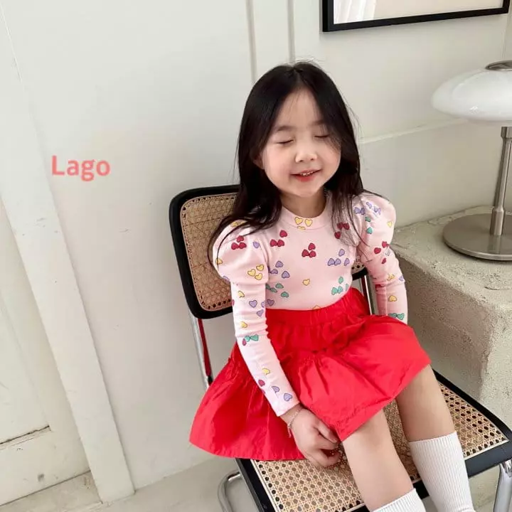 Lago - Korean Children Fashion - #kidsstore - Heart Puff Tee - 5