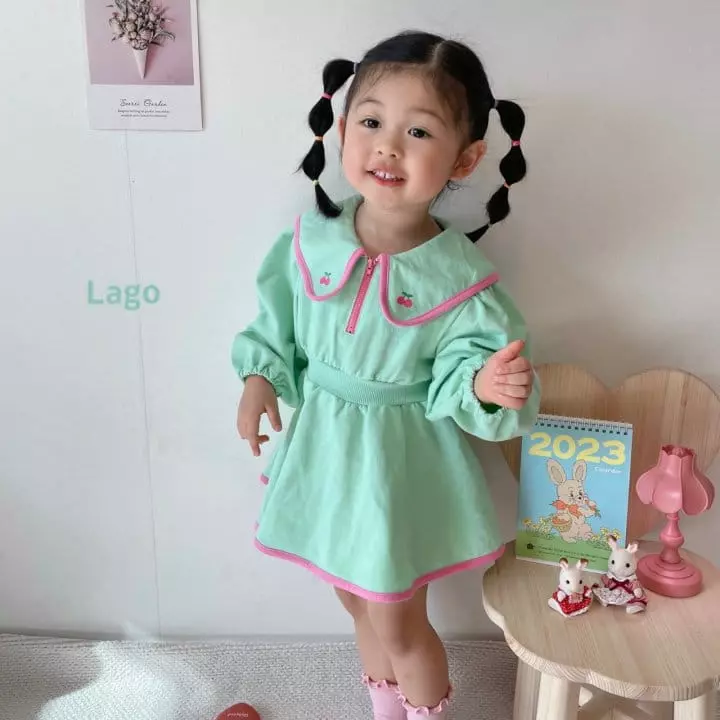 Lago - Korean Children Fashion - #kidzfashiontrend - Roa Collar One-piece - 11