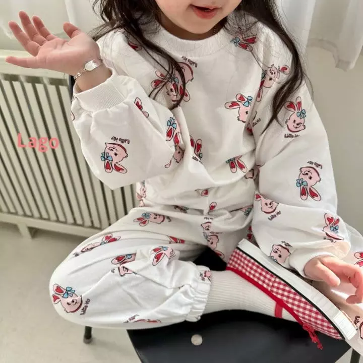 Lago - Korean Children Fashion - #kidzfashiontrend - Rabbit Top Bottom Set - 8