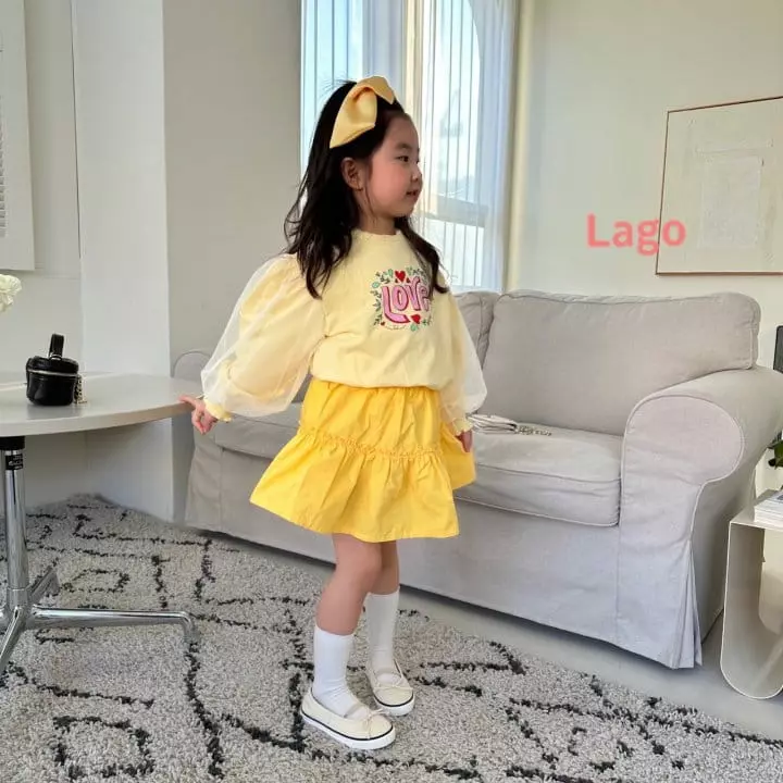 Lago - Korean Children Fashion - #magicofchildhood - Love Mesh Sweatshirt - 8