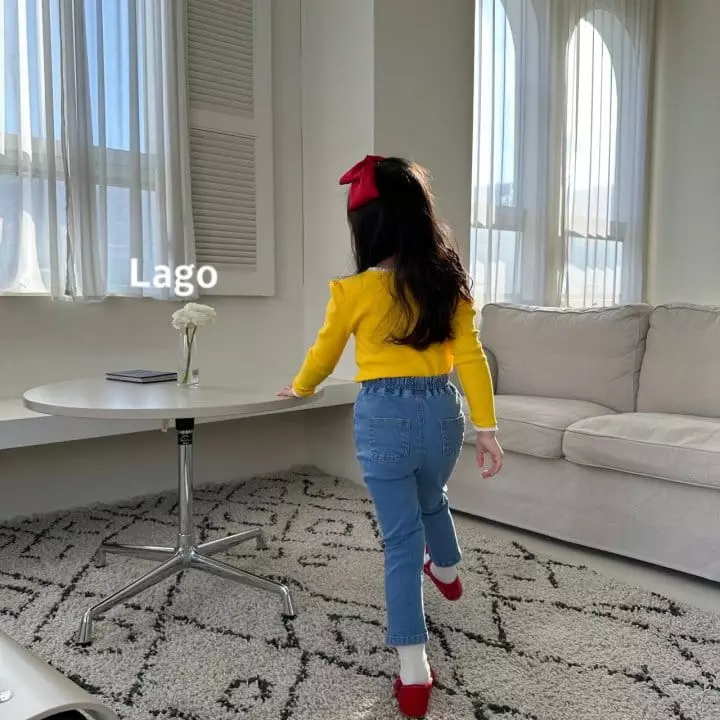 Lago - Korean Children Fashion - #minifashionista - Slit Skinny Pants - 2