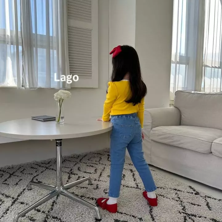 Lago - Korean Children Fashion - #prettylittlegirls - Slit Skinny Pants - 4
