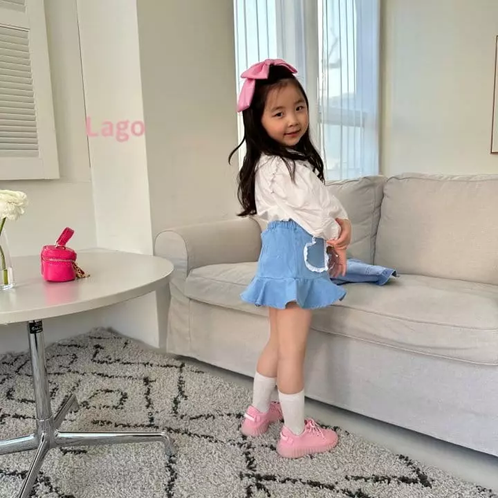 Lago - Korean Children Fashion - #todddlerfashion - Lace Heart Skirt - 2