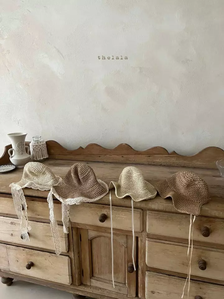 Lala - Korean Baby Fashion - #babyboutiqueclothing - Lace Latan Bonnet - 8