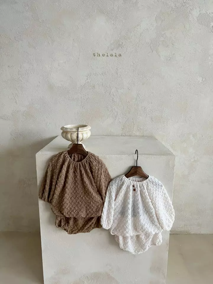 Lala - Korean Baby Fashion - #babyclothing - Mongle Top Bottom Set - 4