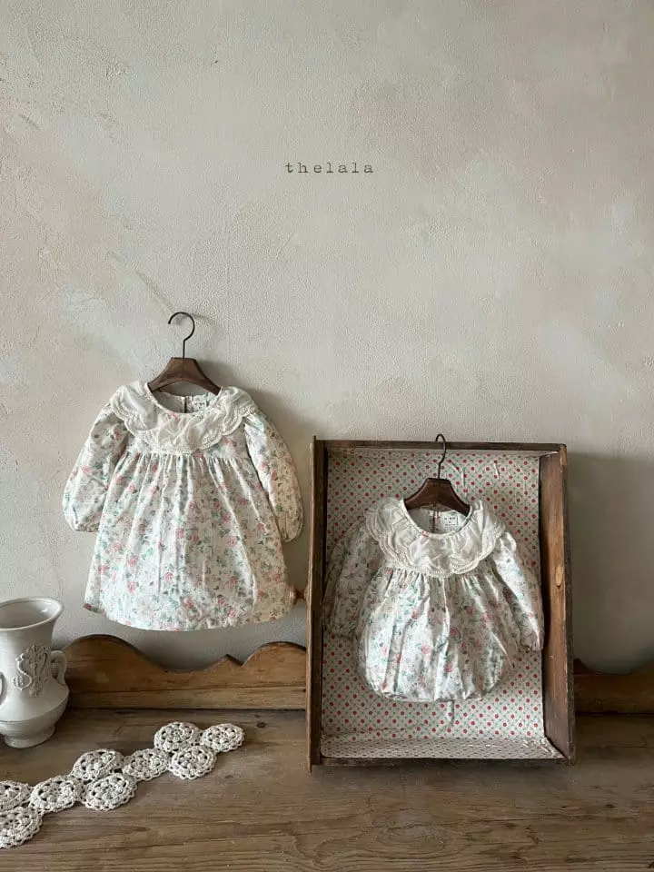 Lala - Korean Baby Fashion - #babyfever - Flower a Piece Bodysuit - 3