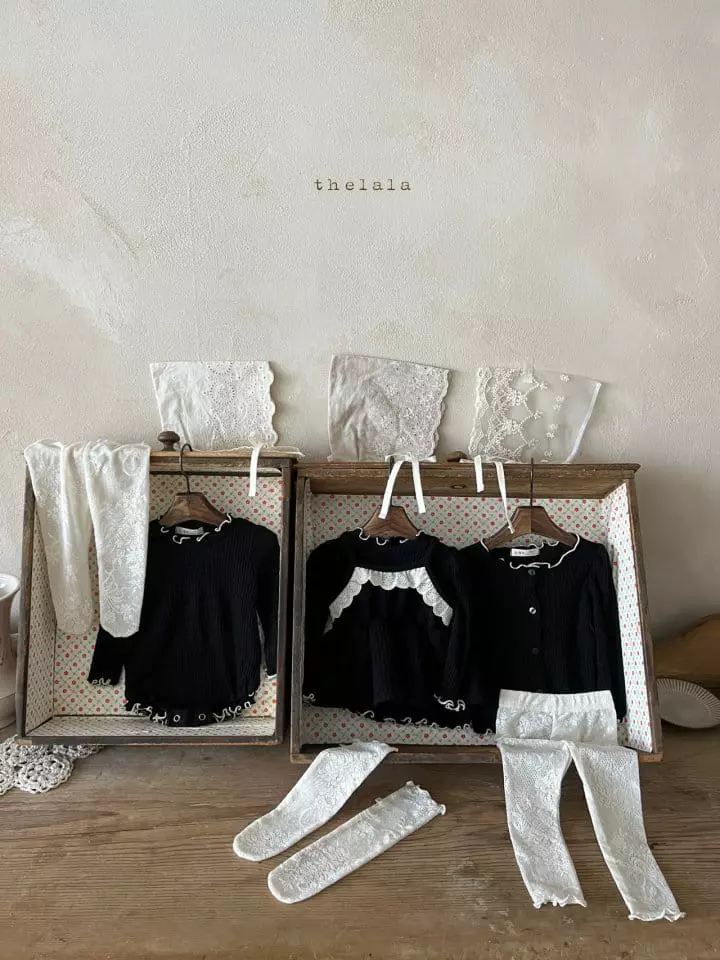 Lala - Korean Baby Fashion - #babygirlfashion - Lace Foot Leggings - 3