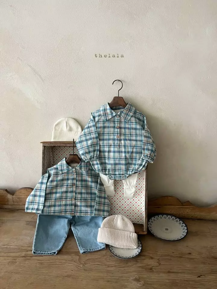 Lala - Korean Baby Fashion - #babylifestyle - Neon Check Bodysuit - 7