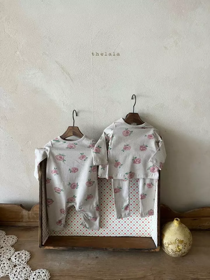 Lala - Korean Baby Fashion - #babylifestyle - Big Rose Bodysuit - 3