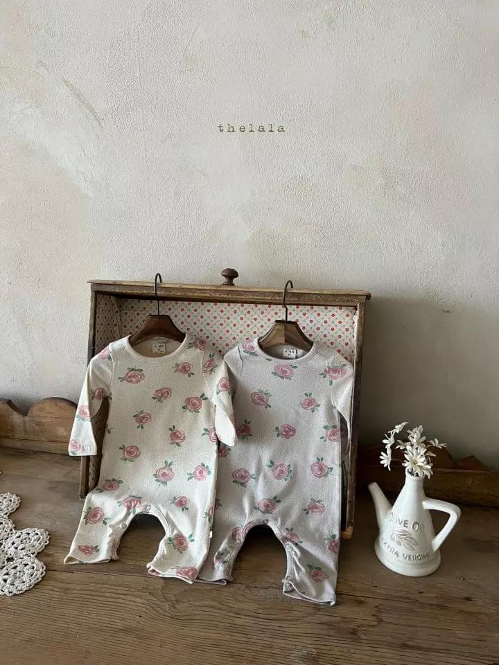 Lala - Korean Baby Fashion - #babylifestyle - Big Rose Bodysuit - 4