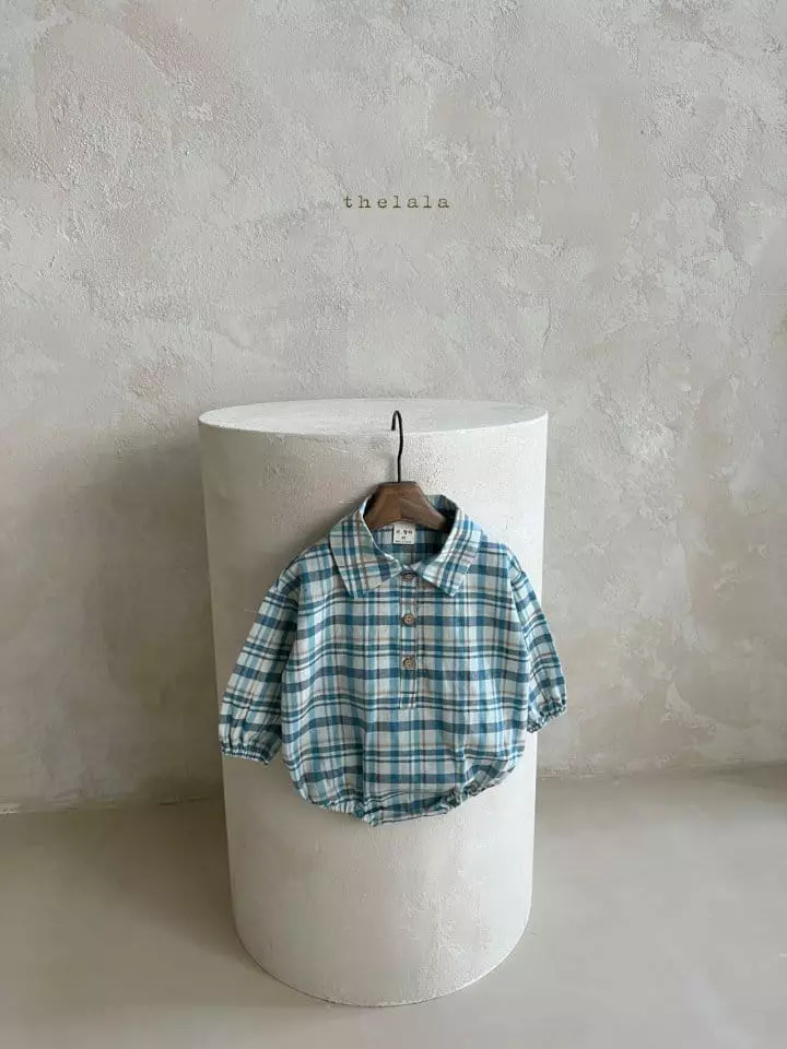 Lala - Korean Baby Fashion - #babyoutfit - Neon Check Bodysuit - 10