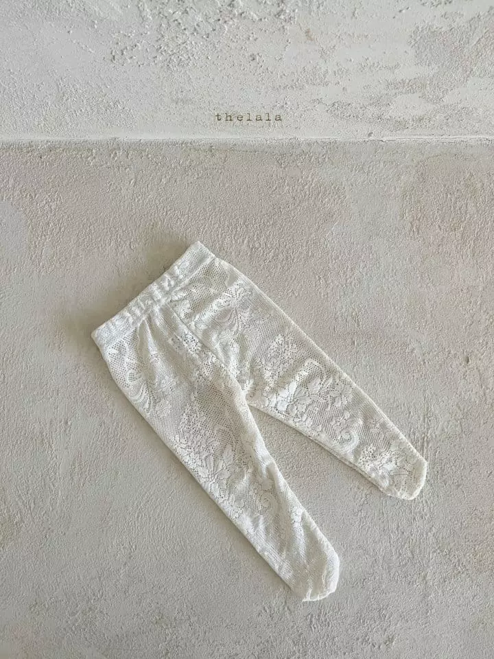 Lala - Korean Baby Fashion - #babyoutfit - Lace Foot Leggings - 7