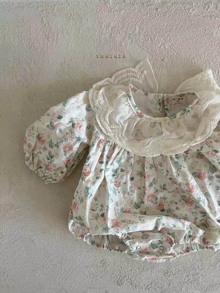 Lala - Korean Baby Fashion - #babywear - Flower a Piece Bodysuit - 10