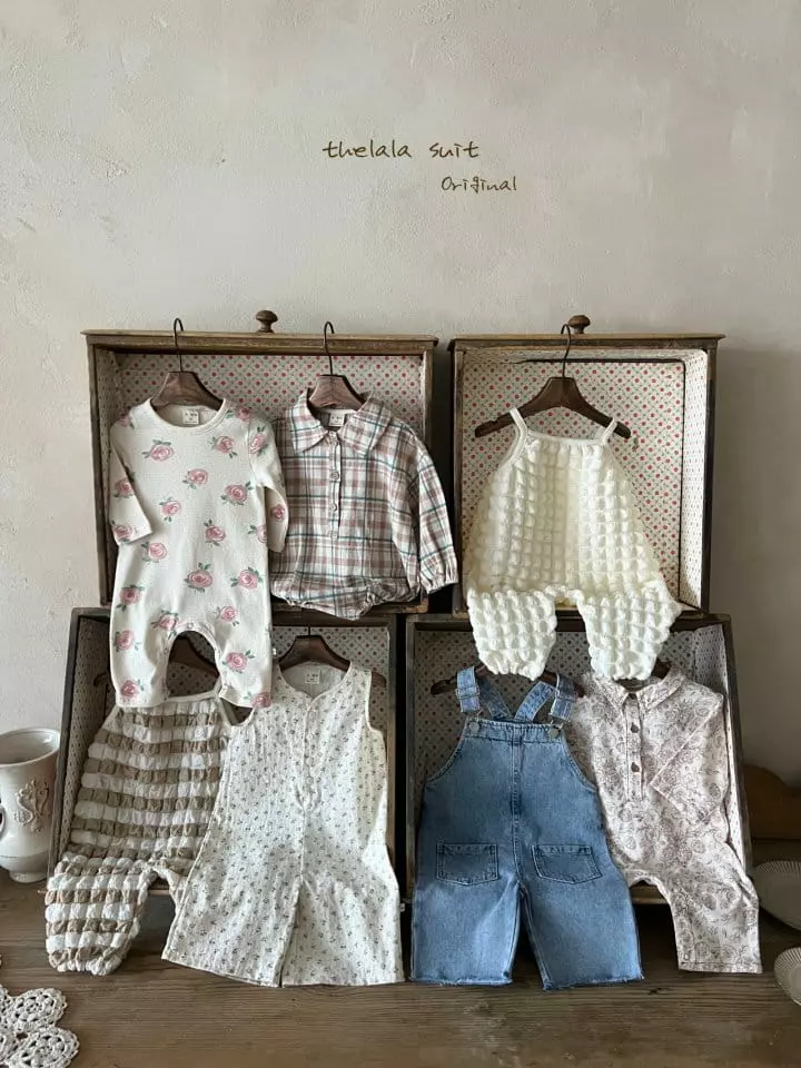 Lala - Korean Baby Fashion - #babywear - Neon Check Bodysuit - 12