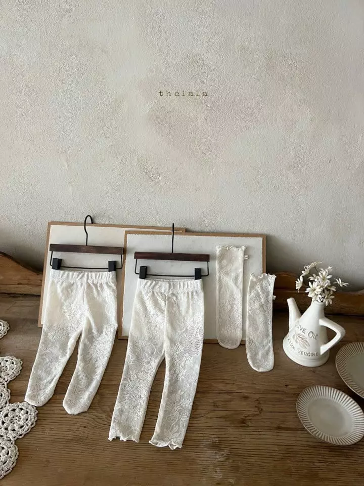 Lala - Korean Baby Fashion - #babywear - Lace Knee Socks - 8