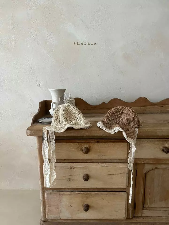 Lala - Korean Baby Fashion - #smilingbaby - Lace Latan Bonnet - 6