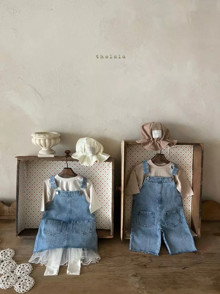 Lala - Korean Children Fashion - #Kfashion4kids - Paul Denim One-piece