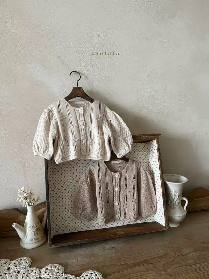 Lala - Korean Children Fashion - #childofig - Eyelet Cardigan