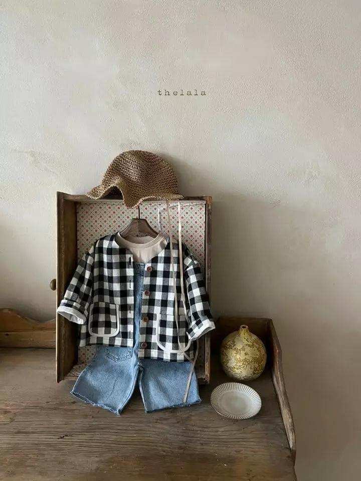 Lala - Korean Children Fashion - #childofig - Block Check Jacket - 6