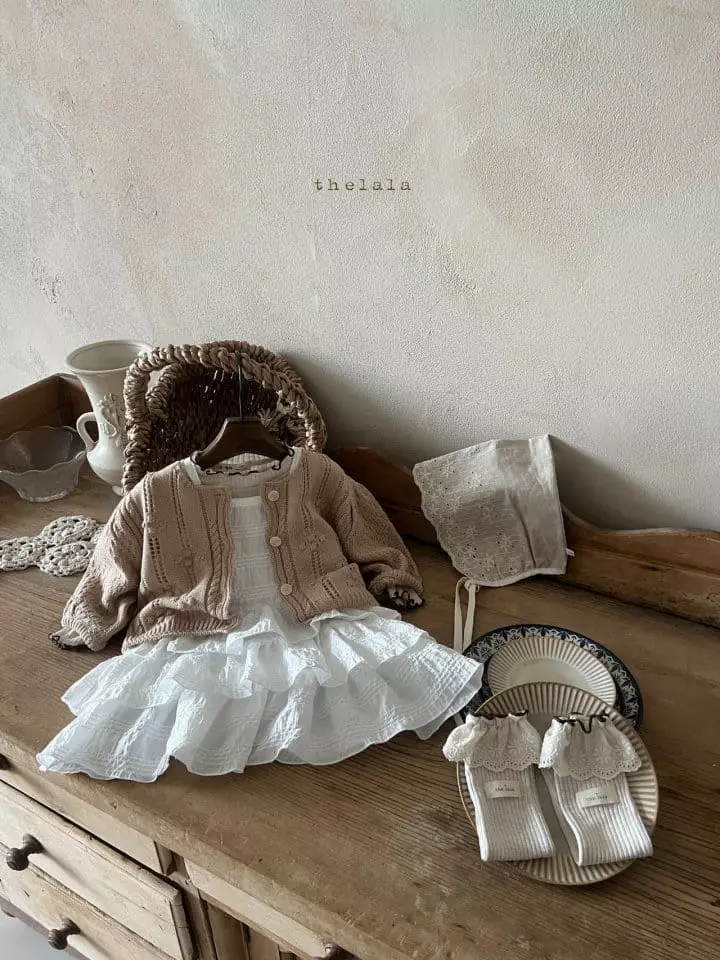 Lala - Korean Children Fashion - #designkidswear - Eyelet Cardigan - 3