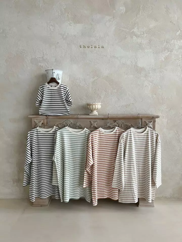 Lala - Korean Children Fashion - #designkidswear - Tin Stripes Tee - 6