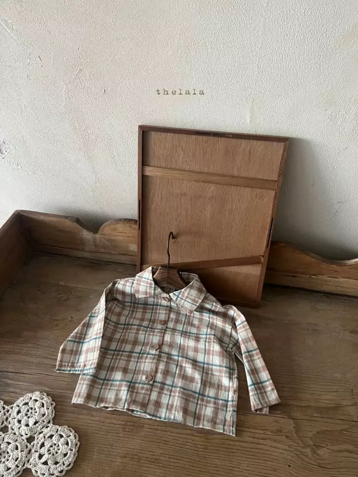 Lala - Korean Children Fashion - #discoveringself - Neon Check Shirt - 3