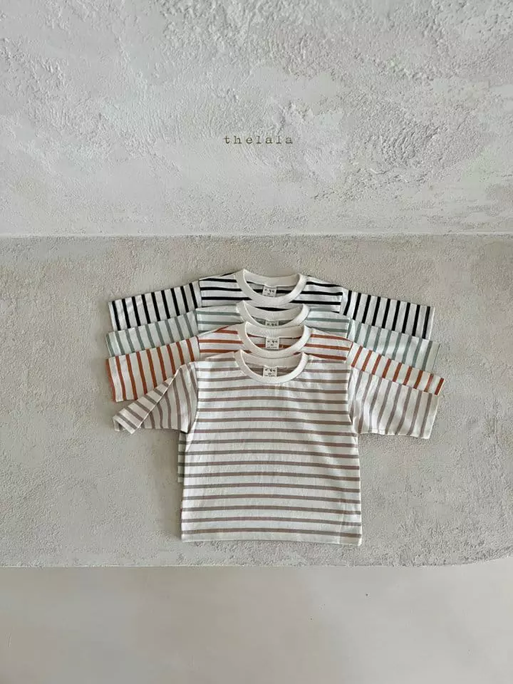 Lala - Korean Children Fashion - #discoveringself - Tin Stripes Tee - 7