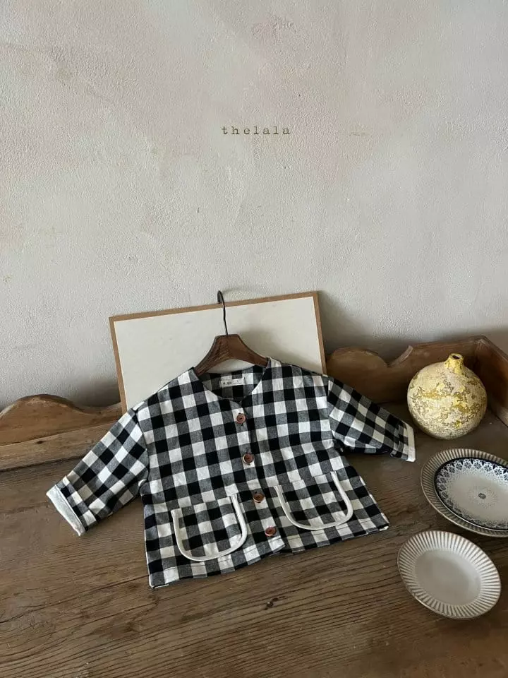 Lala - Korean Children Fashion - #discoveringself - Block Check Jacket - 9
