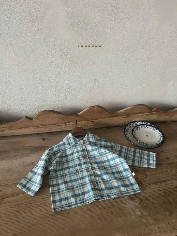 Lala - Korean Children Fashion - #discoveringself - Neon Check Shirt - 4