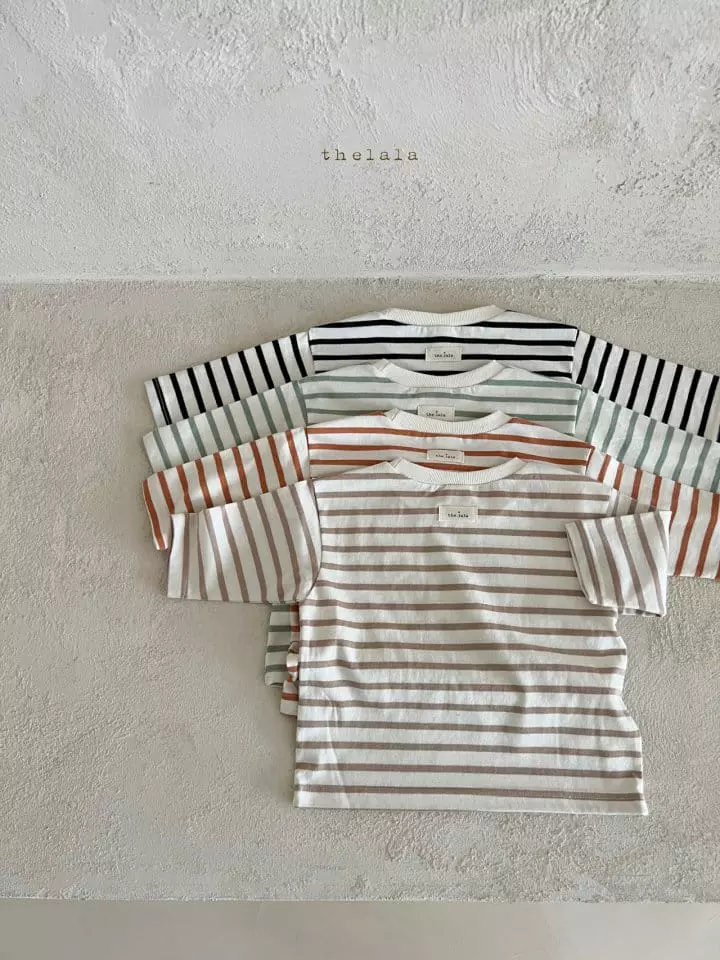Lala - Korean Children Fashion - #kidsshorts - Tin Stripes Tee - 9