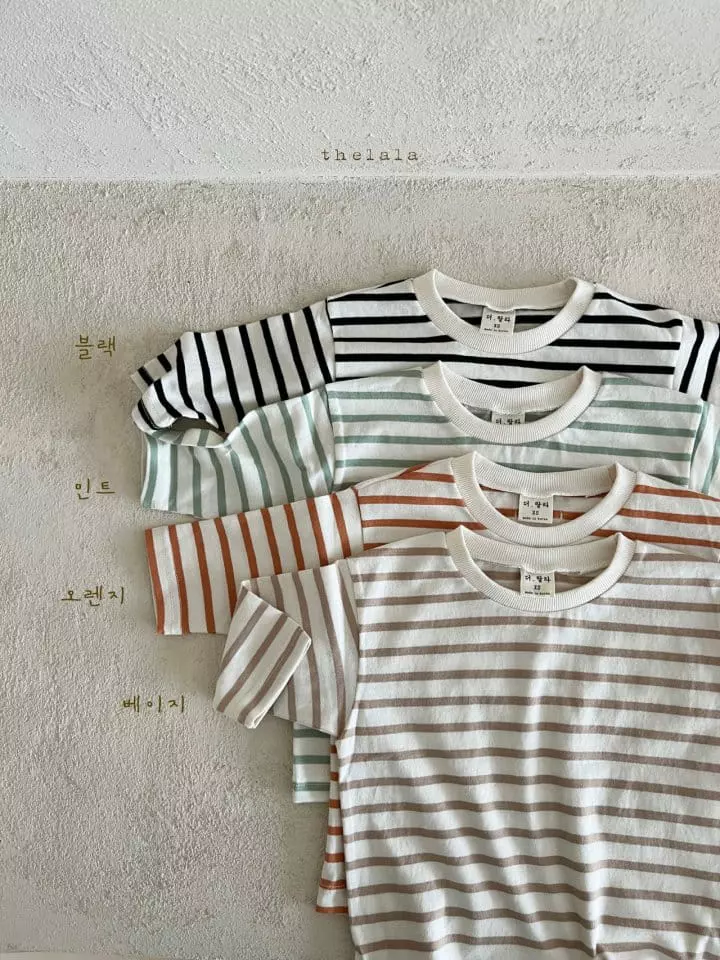 Lala - Korean Children Fashion - #kidsstore - Tin Stripes Tee - 10