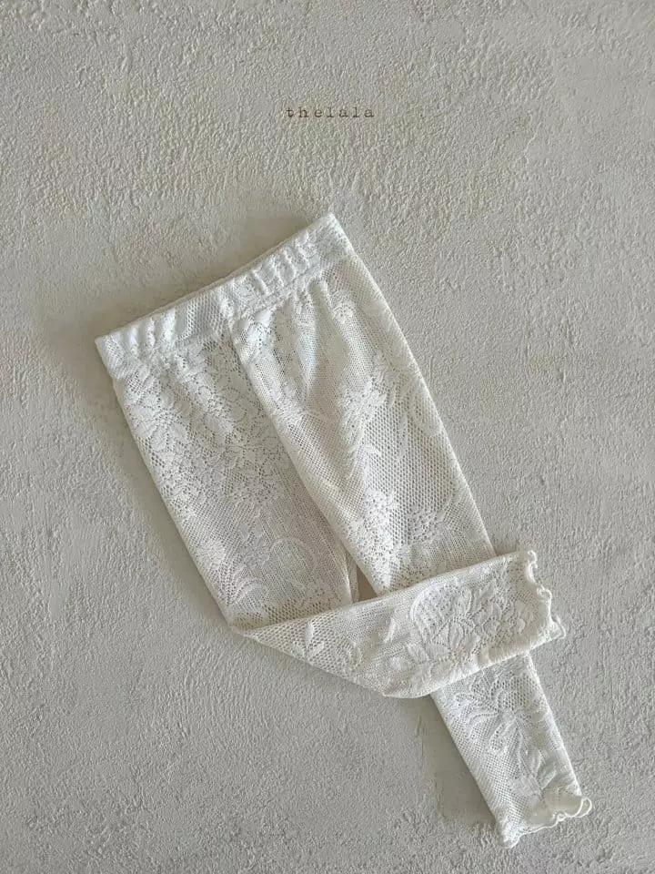 Lala - Korean Children Fashion - #kidzfashiontrend - Lace Leggings - 6
