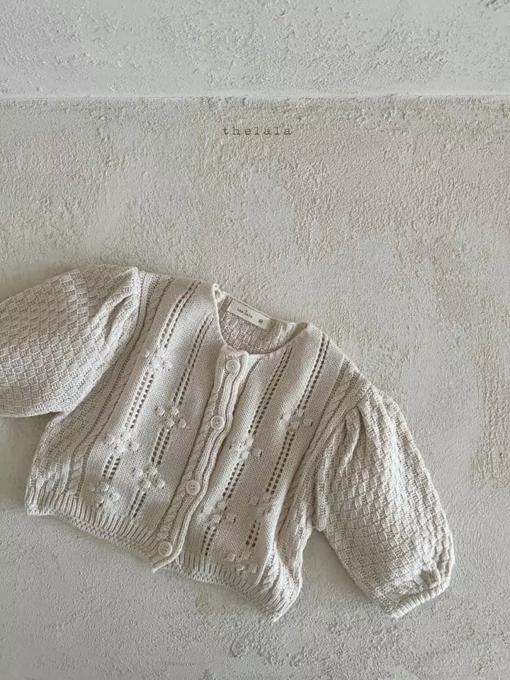 Lala - Korean Children Fashion - #magicofchildhood - Eyelet Cardigan - 11