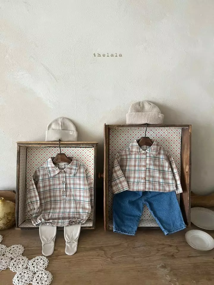 Lala - Korean Children Fashion - #magicofchildhood - Neon Check Shirt - 10