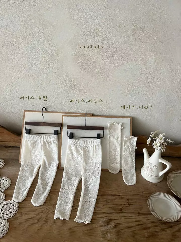 Lala - Korean Children Fashion - #magicofchildhood - Lace Leggings - 9