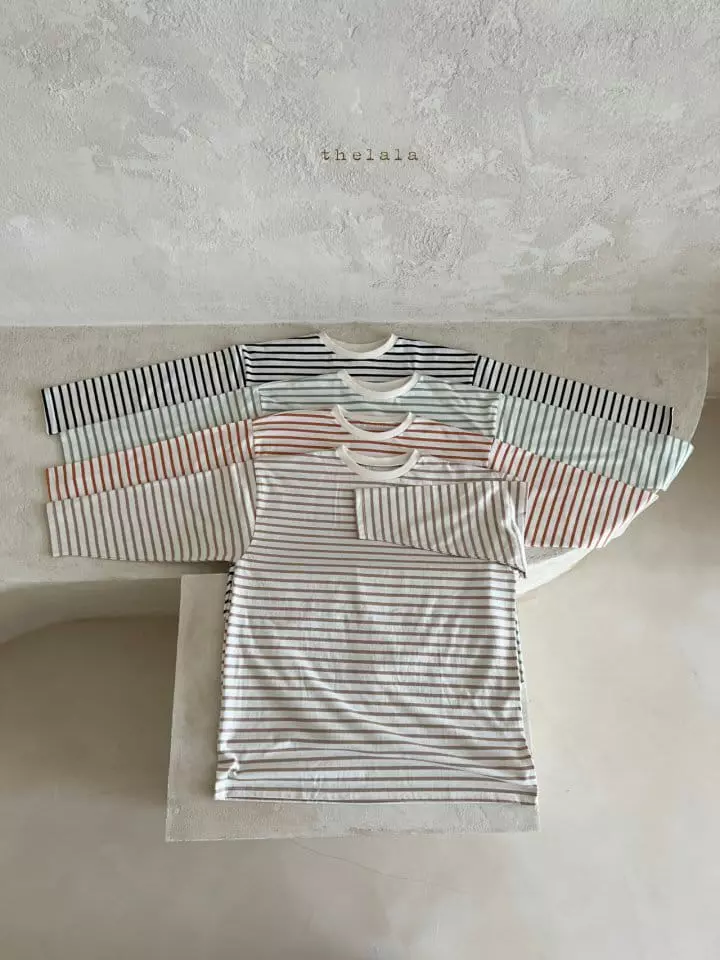 Lala - Korean Women Fashion - #womensfashion - Mom Tin Stripes Tee - 8