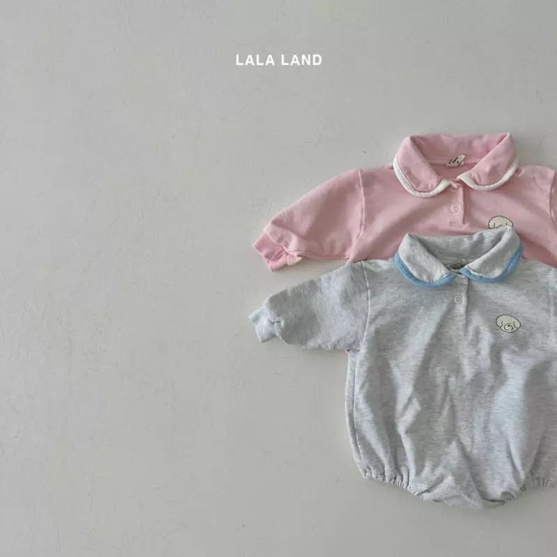 Lalaland - Korean Baby Fashion - #babyootd - Bebe Circle Collar Bodysuit