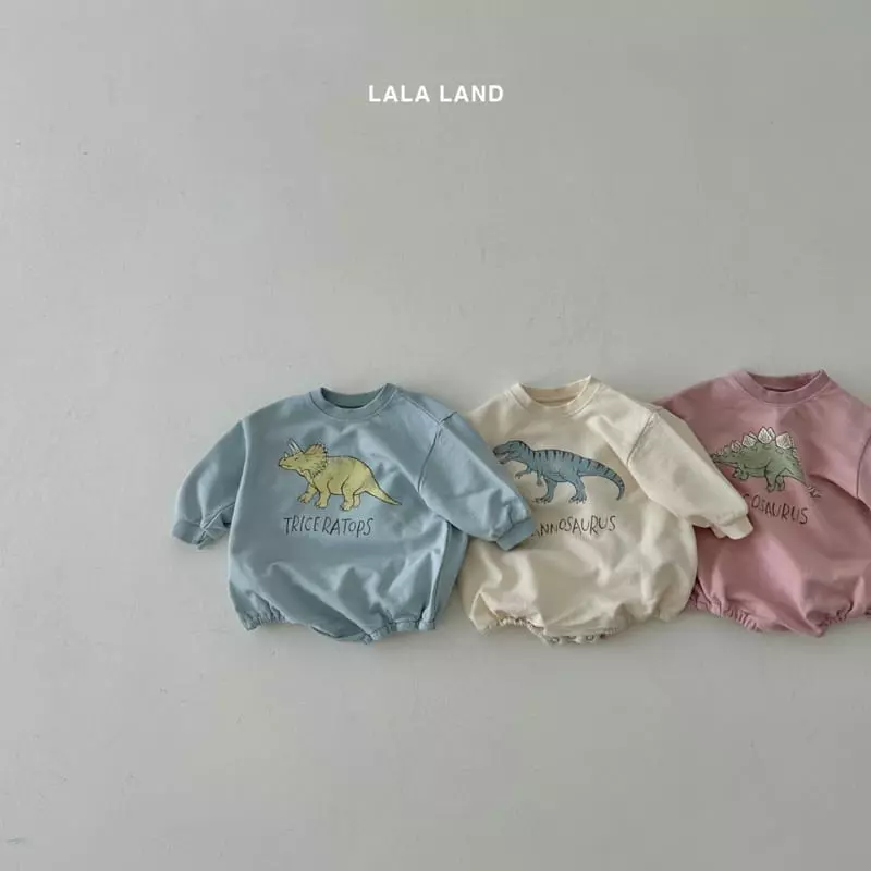 Lalaland - Korean Baby Fashion - #babyootd - Bebe Dino Bodysuit - 3