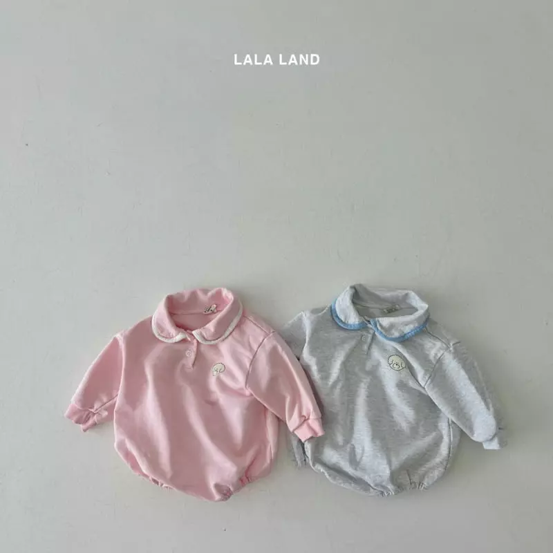 Lalaland - Korean Baby Fashion - #babyoutfit - Bebe Circle Collar Bodysuit - 3
