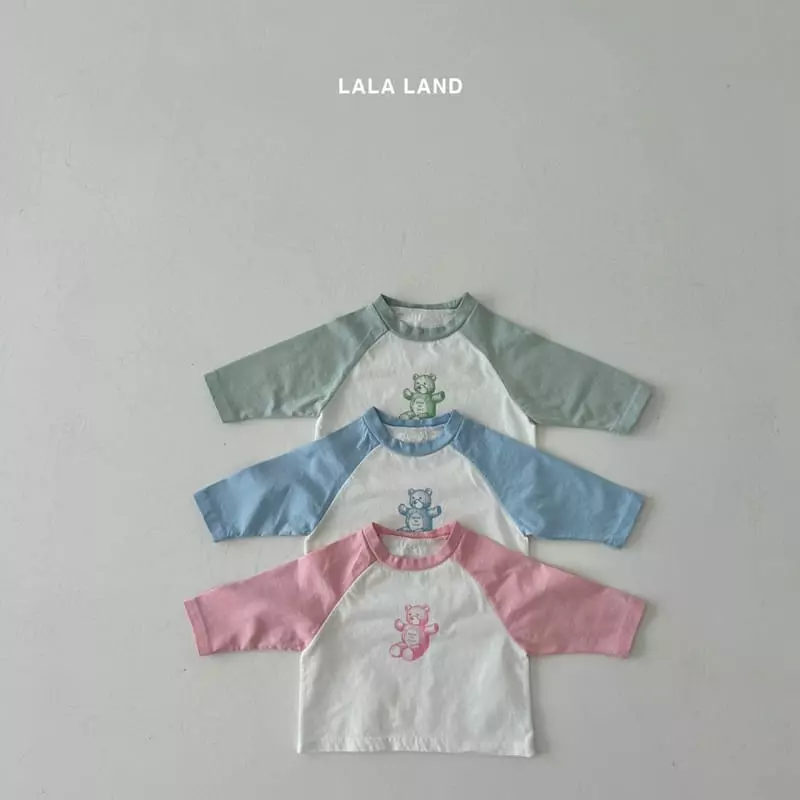 Lalaland - Korean Baby Fashion - #babyoutfit - Bebe Bear Tee - 8