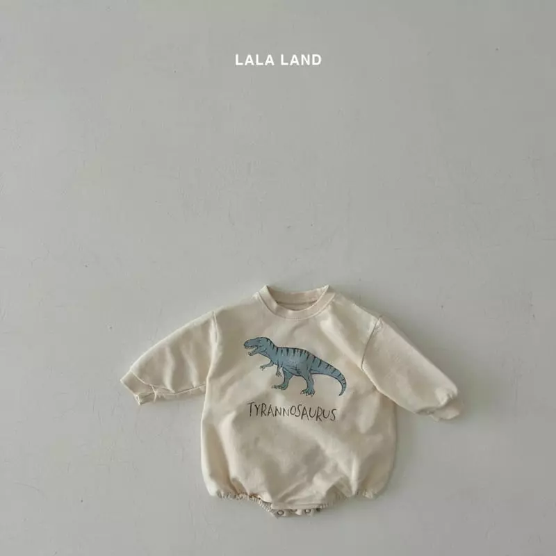 Lalaland - Korean Baby Fashion - #babyootd - Bebe Dino Bodysuit - 4