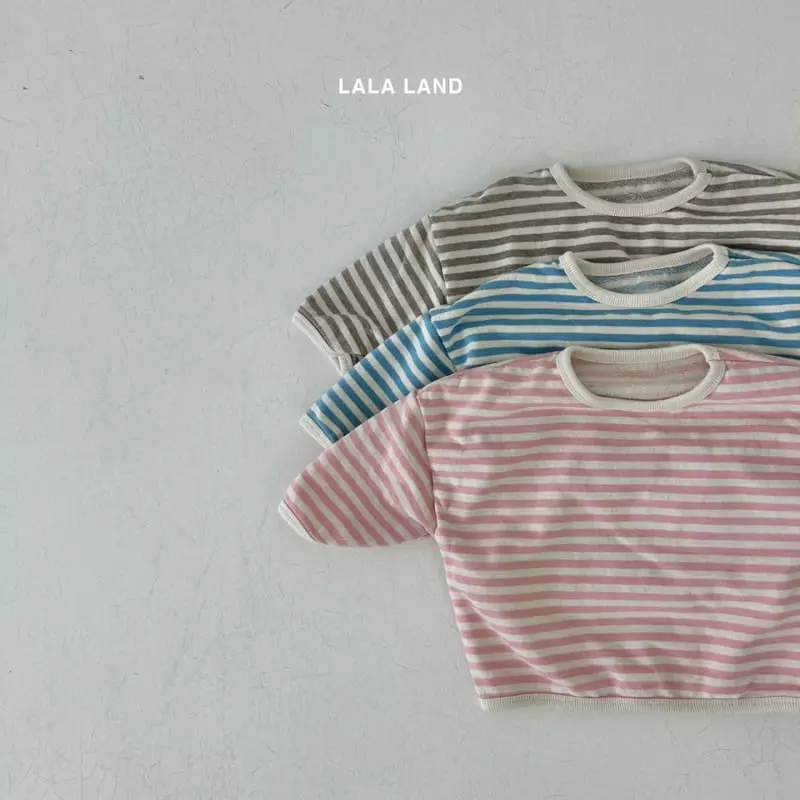 Lalaland - Korean Baby Fashion - #babyoutfit - Bebe Stripes Piping Sweatshirt - 4