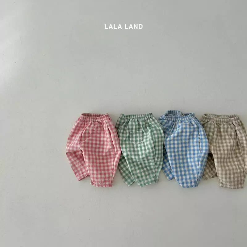 Lalaland - Korean Baby Fashion - #babywear - Bebe Check Pants - 2