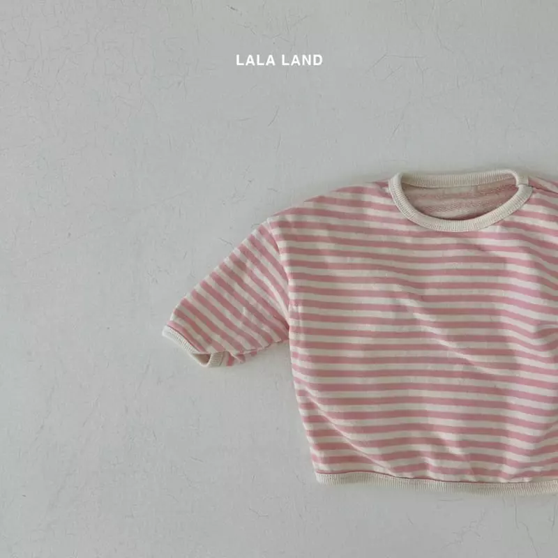 Lalaland - Korean Baby Fashion - #onlinebabyshop - Bebe Stripes Piping Sweatshirt - 7