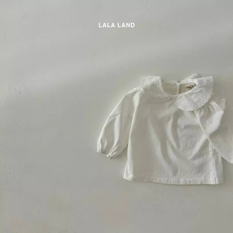 Lalaland - Korean Children Fashion - #Kfashion4kids - Motice Collar Tee - 6