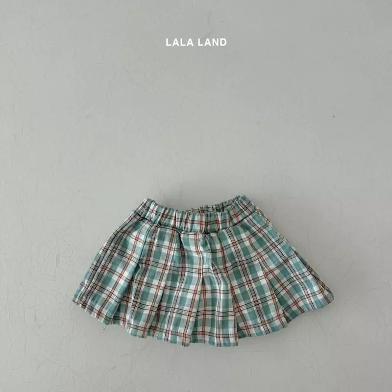Lalaland - Korean Children Fashion - #childofig - Double Check Wrinkle Skirt - 12