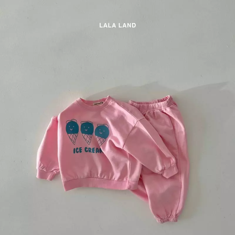 Lalaland - Korean Children Fashion - #childrensboutique - Ice Cream Top Bottom Set - 12