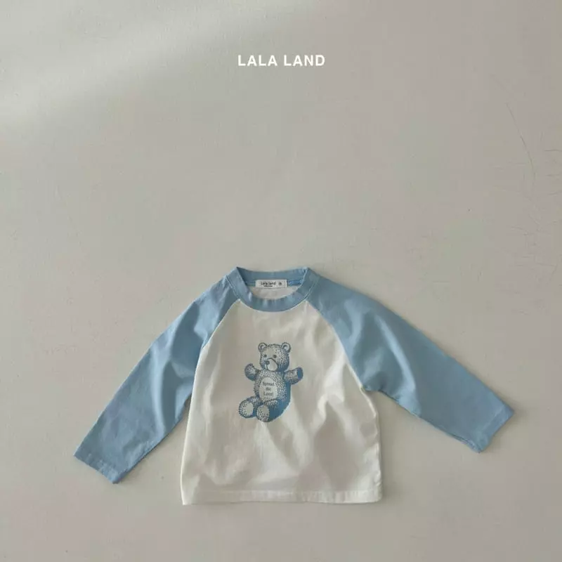 Lalaland - Korean Children Fashion - #fashionkids - Bear Raglan Tee - 9